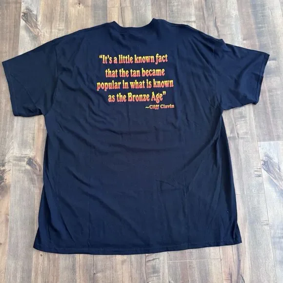 Cheers Bar Boston T-Shirt Men’s 2XL NWT Black Cliff Calvin Double Sided - Picture 2 of 9